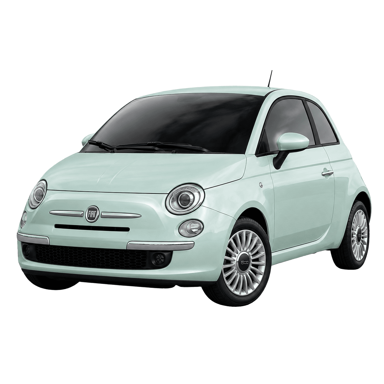 Fiat 500 compact hire car for easy local driving in Milton Keynes