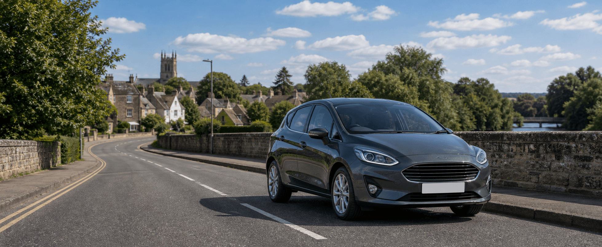 Compact hire car ready for practical travel around Hemel Hempstead